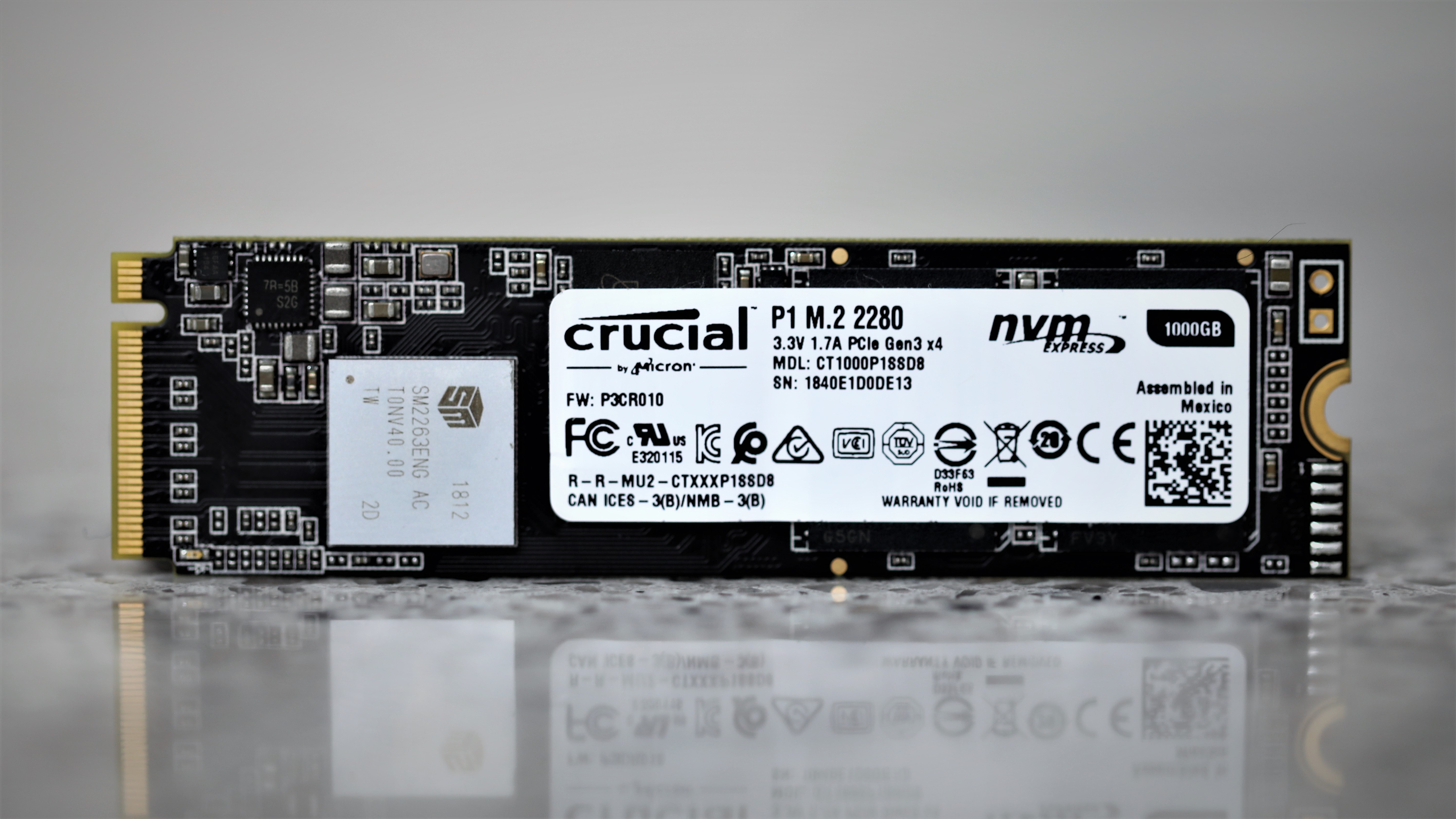 内蔵型SSD Crucial P1 M.2 2280 1000GB SSD Crucial P1 1TB SSD Review