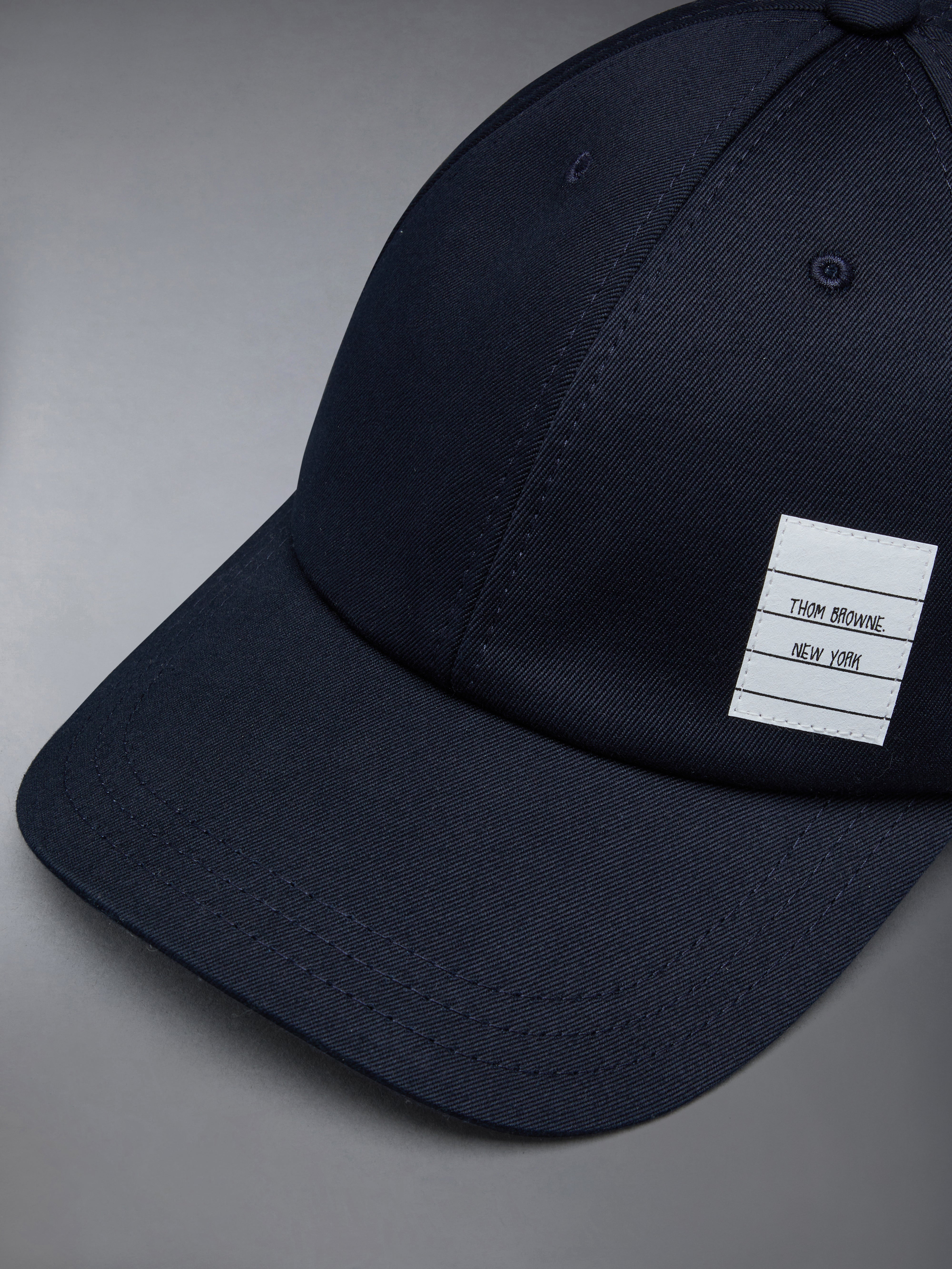 Twill Classic 6 Panel Baseball Cap | Thom Browne