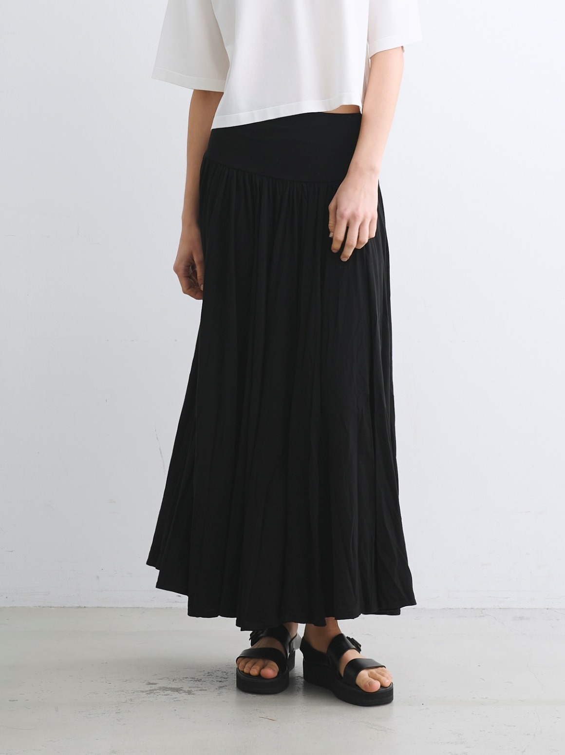 jersey colette long skirt｜スリードッツ オフィシャルオンラインショップ