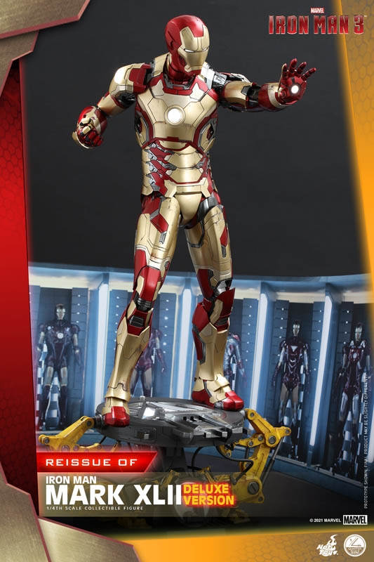 Iron Man Mark XLII Deluxe - Iron Man 3 - Hot Toys QS 008 Quarter Scale