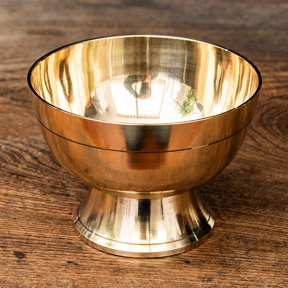 ネパールの真鍮カトリ - タルカリカトリ 外径10cm程度 の通販