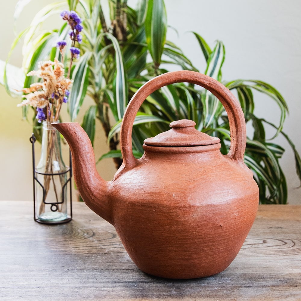 水差し 水がめ 水甕 水瓶 セイロンケトル スリランカ伝統のテラコッタ