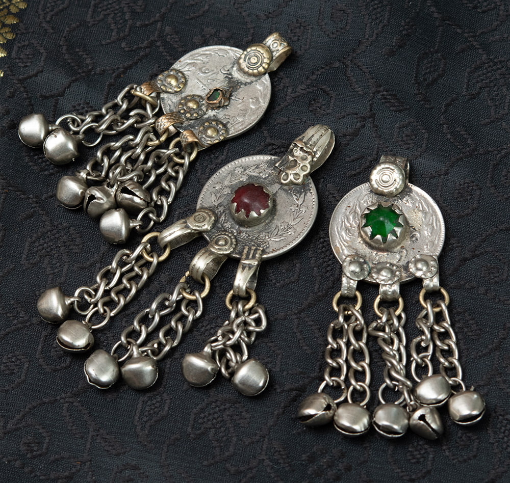 チベット 古銭 タンカ銀貨 ネックレス アンティーク 稀少品 トライバル