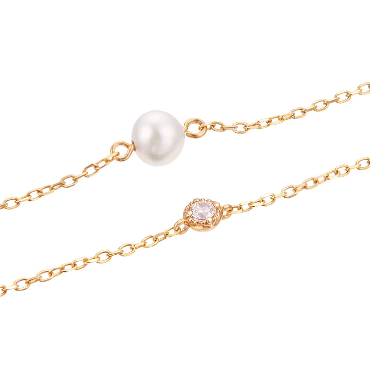 TSUTSUMI K10 淡水パールアンクレットブレスレット