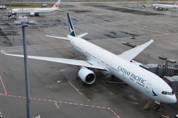 CX B-HUI キャセイパシフィック航空 Aviationtag 薄水色 CX B-HUI