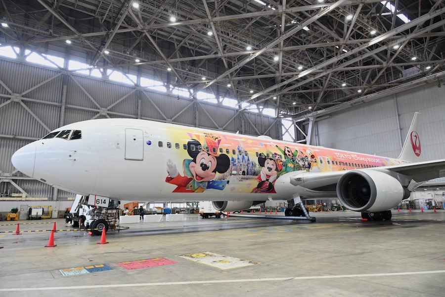JALハピネスエクスプレス 30周年記念 模型 ディズニー柄 JAL、東京