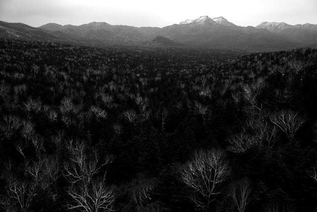 モノクロ風景写真 写真家戸張良彦[無限大の原風景] 北海道原野風景