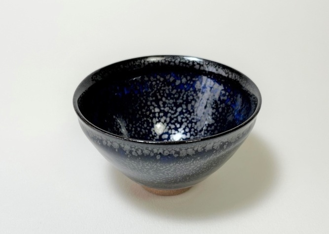 清水焼 鎌田幸二 作 ぐい呑 油滴天目 （ゆてきてんもく）｜清水焼