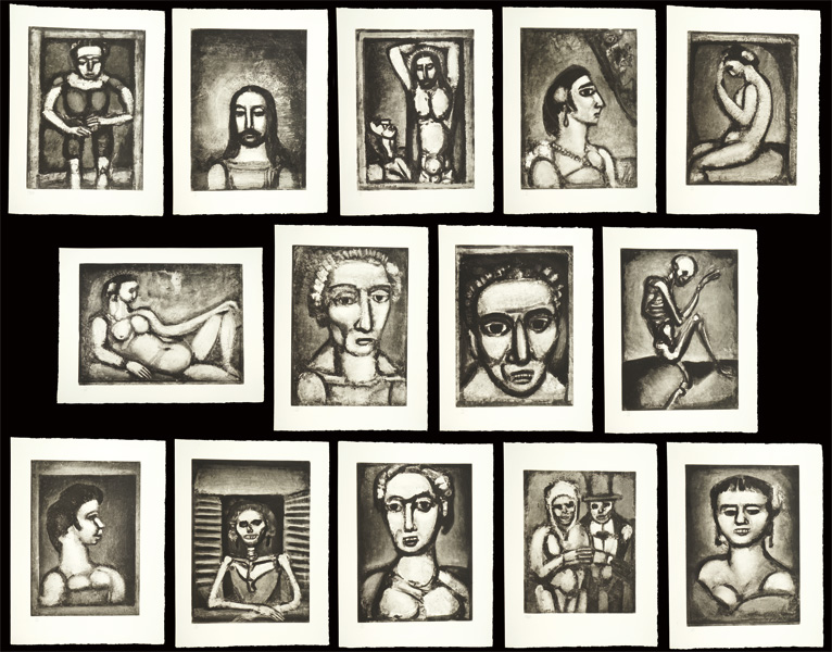 銅版画集 悪の華 14枚の原版画」ジョルジュ・ルオー | 山田書店美術部