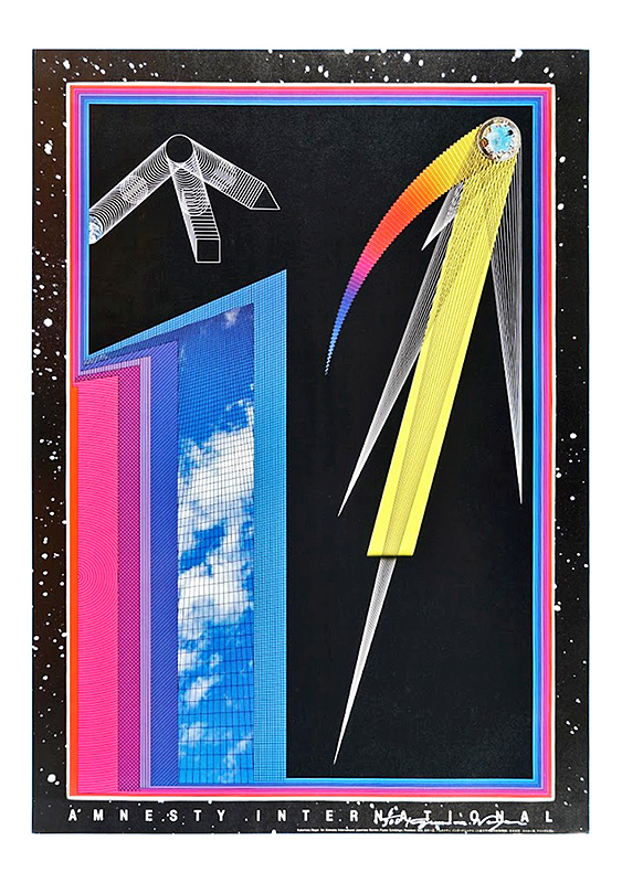 フリーダム '80s出品作品集28名のアーティストのアムネスティポスター