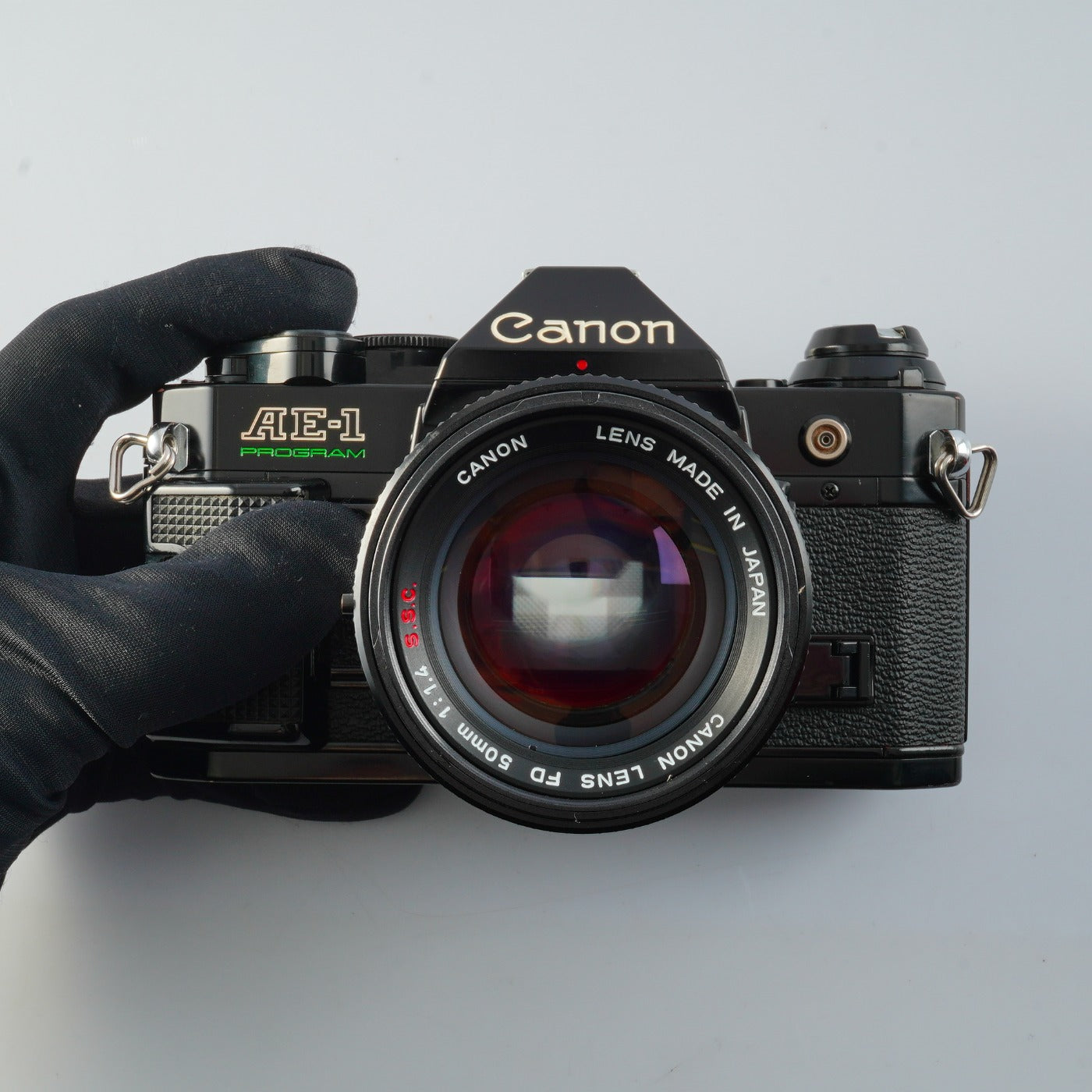 CLA'd】 Canon AE-1 Program Black + FD 50mm F/1.4 S.S.C. MF