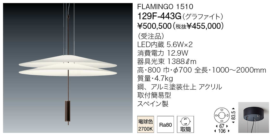 129F-443G FLAMINGO 1510（生産完了品） | 株式会社YAMAGIWA