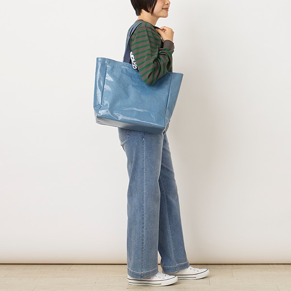 デニムシャイニーバッグ M(ネイビー)｜SALE（ファッション）｜料理家