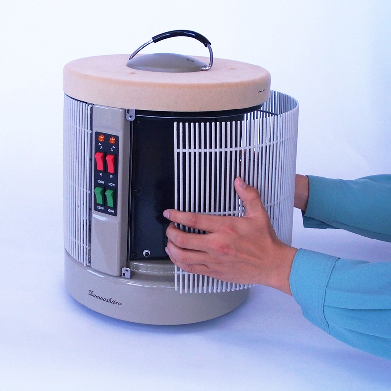 夢暖望 アールシーエス(RCS) 暖話室1000型 (ホワイト) 電気ヒーター 暖話