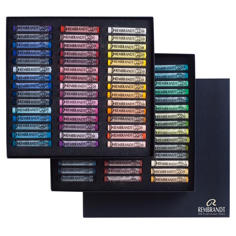 レンブラント ソフトパステル 90色セット (人物画用) 紙箱入り | ゆめ画材