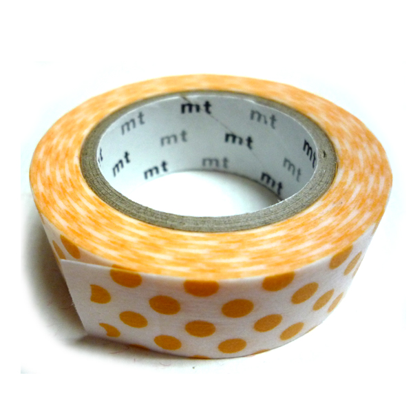 mt マスキングテープ 1P ドット・アプリコット 15mm幅×10m巻 【廃番