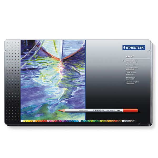 STAEDTLER ステッドラー カラト アクェレル 水彩色鉛筆 48色セット 125