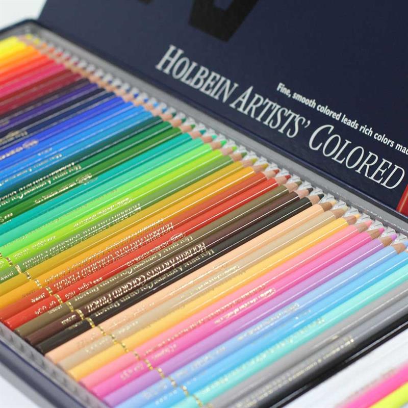 ホルベイン アーチスト色鉛筆 50色セット (基本色) 紙函入 | ゆめ画材
