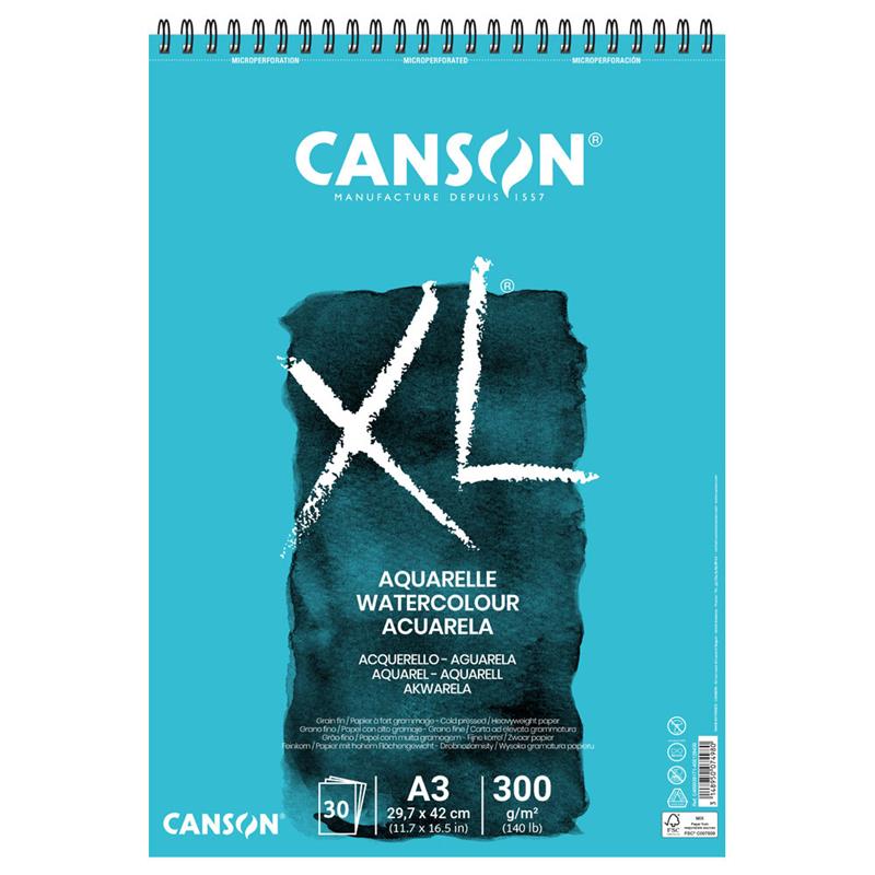 キャンソン XL アクアレル A3 スケッチブック 水彩紙 | ゆめ画材
