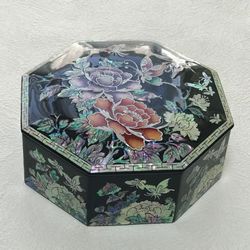 韓国 韓国螺鈿 螺鈿漆器 螺鈿 高級 螺鈿 細工 宝石箱 花 蝶 ジュエリー