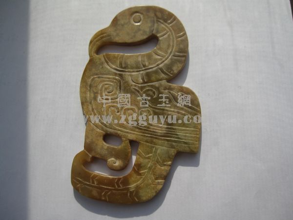 商代 玄鳥装身具 ペンダント中国古玉和田白玉籽料 骨董收藏 【公式通販】