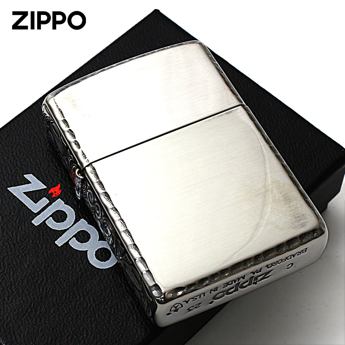 Zippo ジッポー アーマー サイド アラベスク 唐草 コーナーリューター