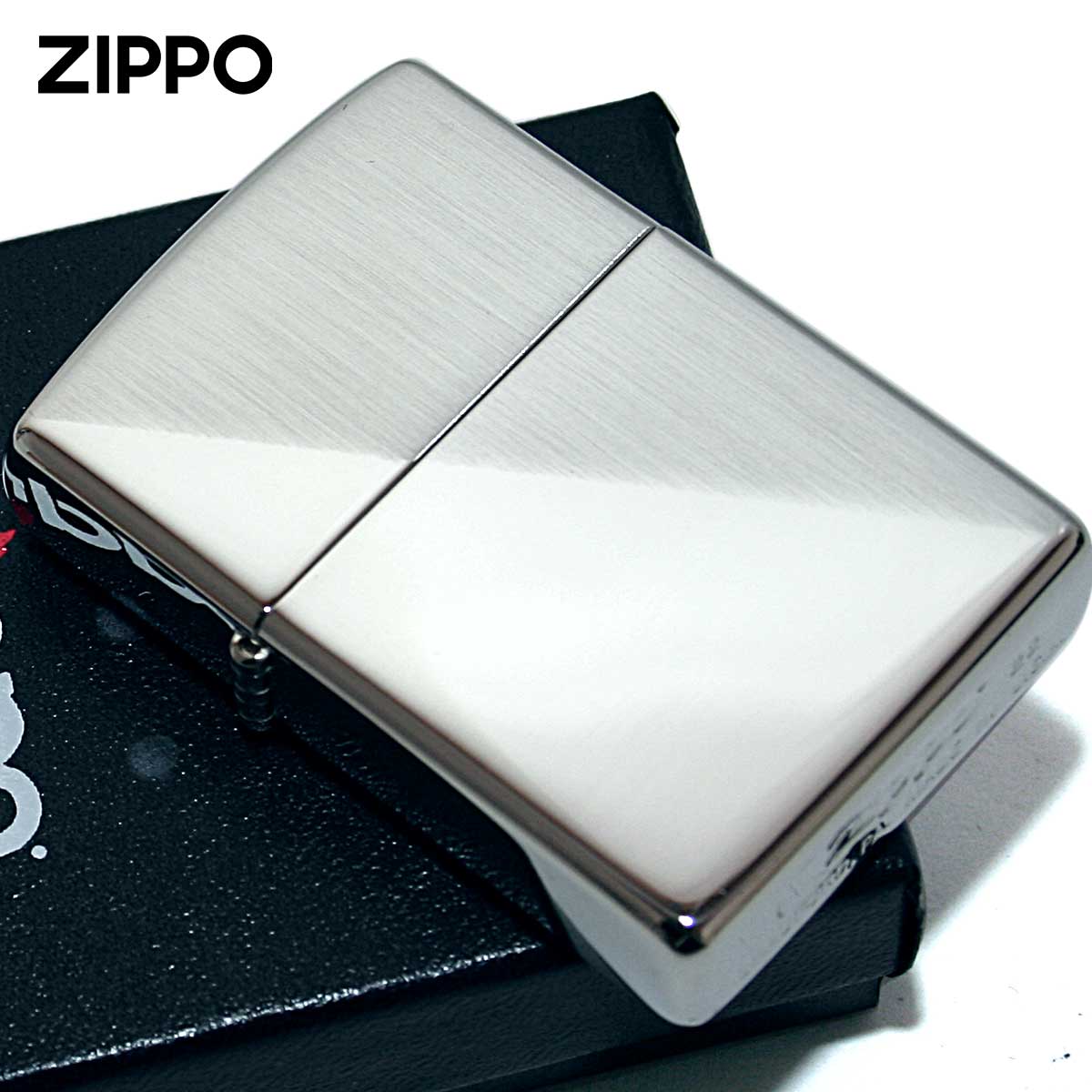 Zippo ジッポー スタンダードハーフ サテーナ ポリッシュ シルバー