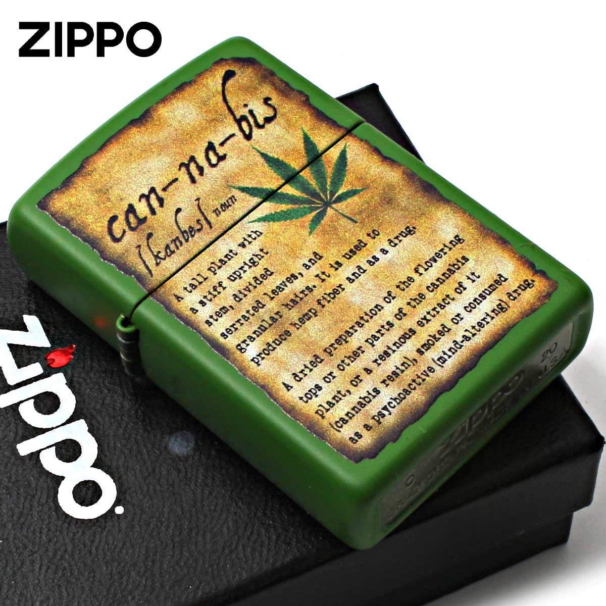 Zippo ジッポー マリファナ リーフ 葉 Counter Culture Cannabis