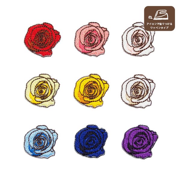 バラのワッペン｜KUMA工房