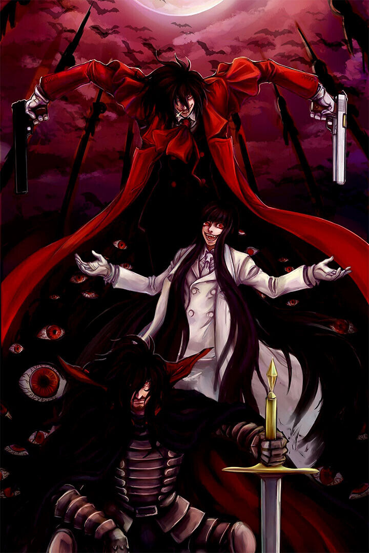 Poster - Hellsing Vampire Fighting Anime Action Fantasy Poster