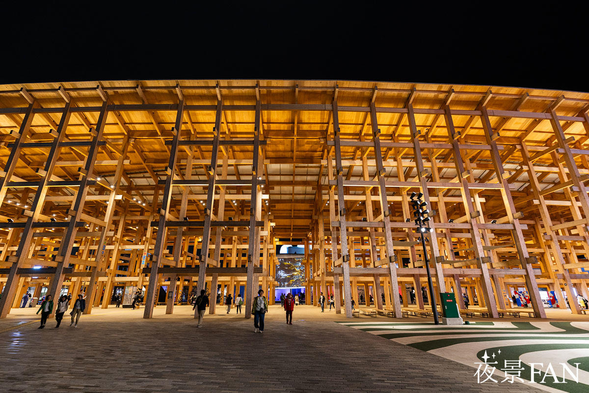 夜景のプロが解説！大阪・関西万博の大屋根リング＆パビリオンのライト
