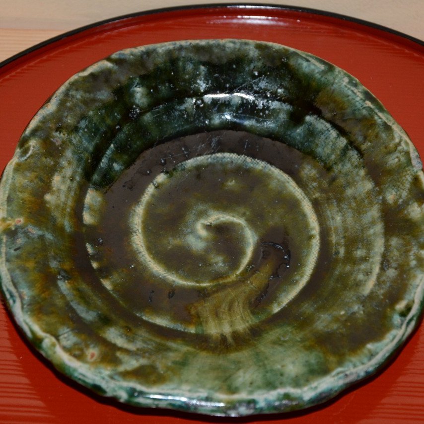 織部古木焼物皿(和風長角皿(中サイズ))|食器通販の陶磁庵