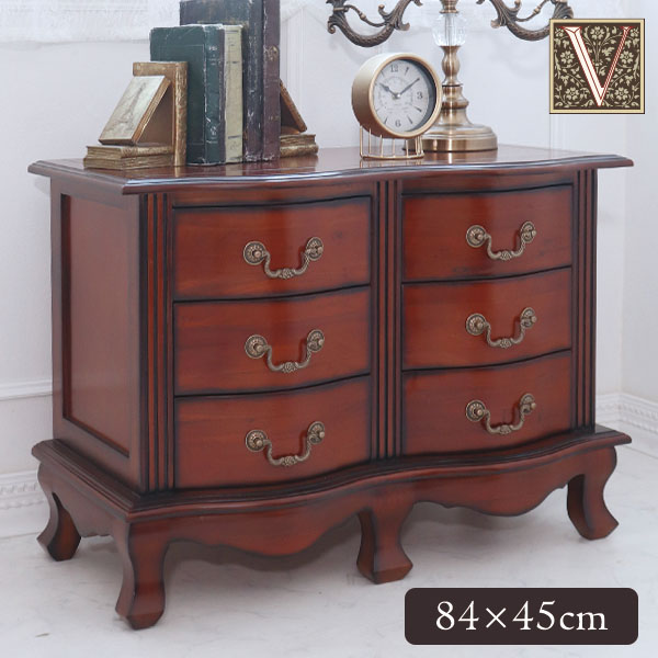 アンティーク調の棚（引き出し3段）