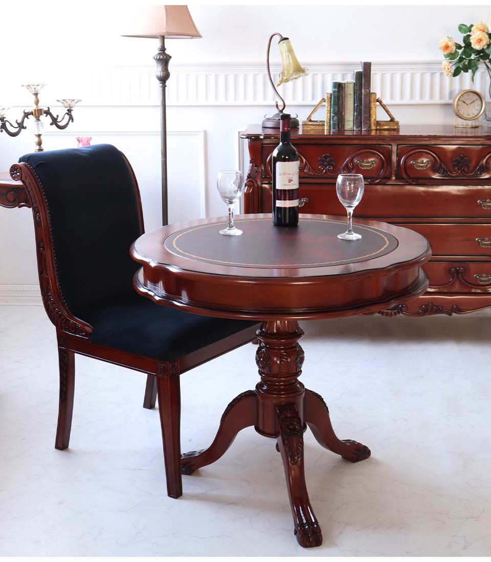 猫脚 ラウンドテーブル サイドテーブル 丸型 木製 80cm おしゃれ