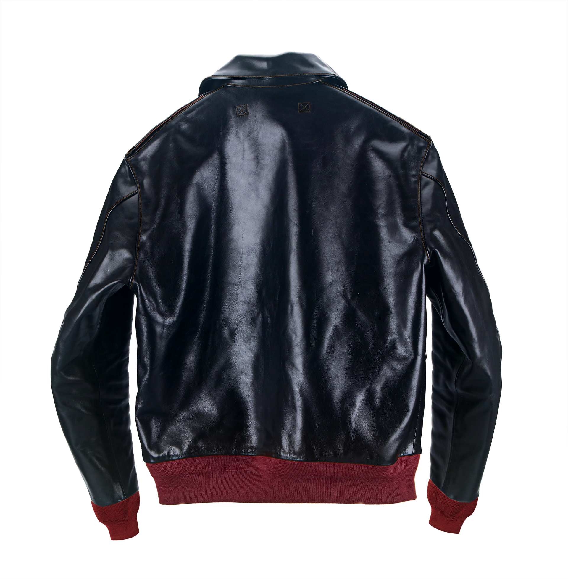 ホースハイド TYPE A-2 赤リブ/カプリベル