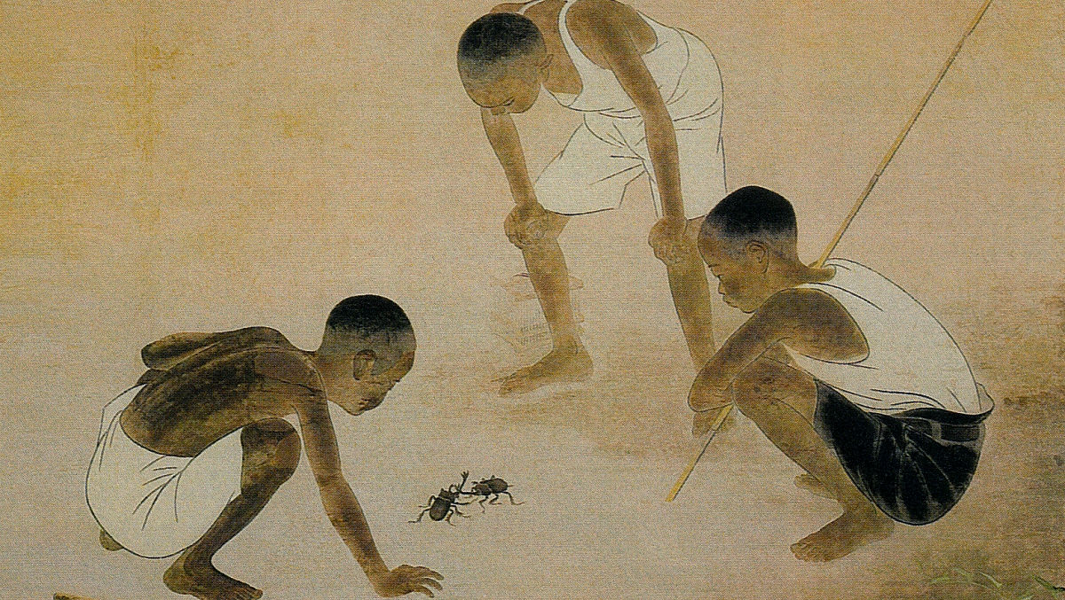 ◇小林五浪「砂漠の少女」日本画 P12号福島県に五浪美術記念館◇