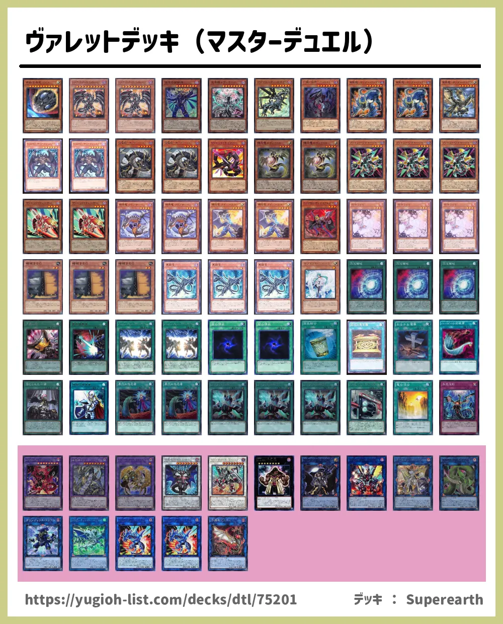 ドラゴンリンク（マスターデュエル）遊戯王デッキレシピドラゴン族