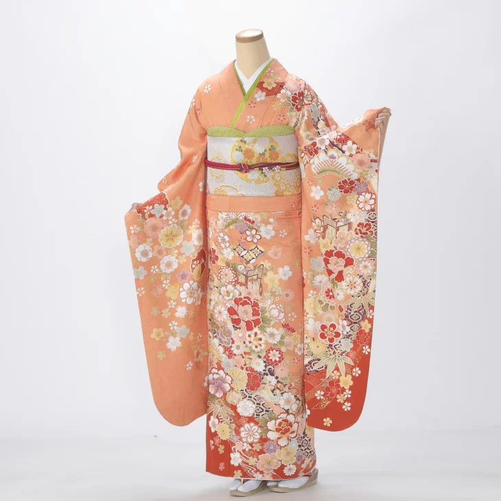 ピンク/オレンジの振袖【販売】｜【公式】京都きもの友禅オンライン