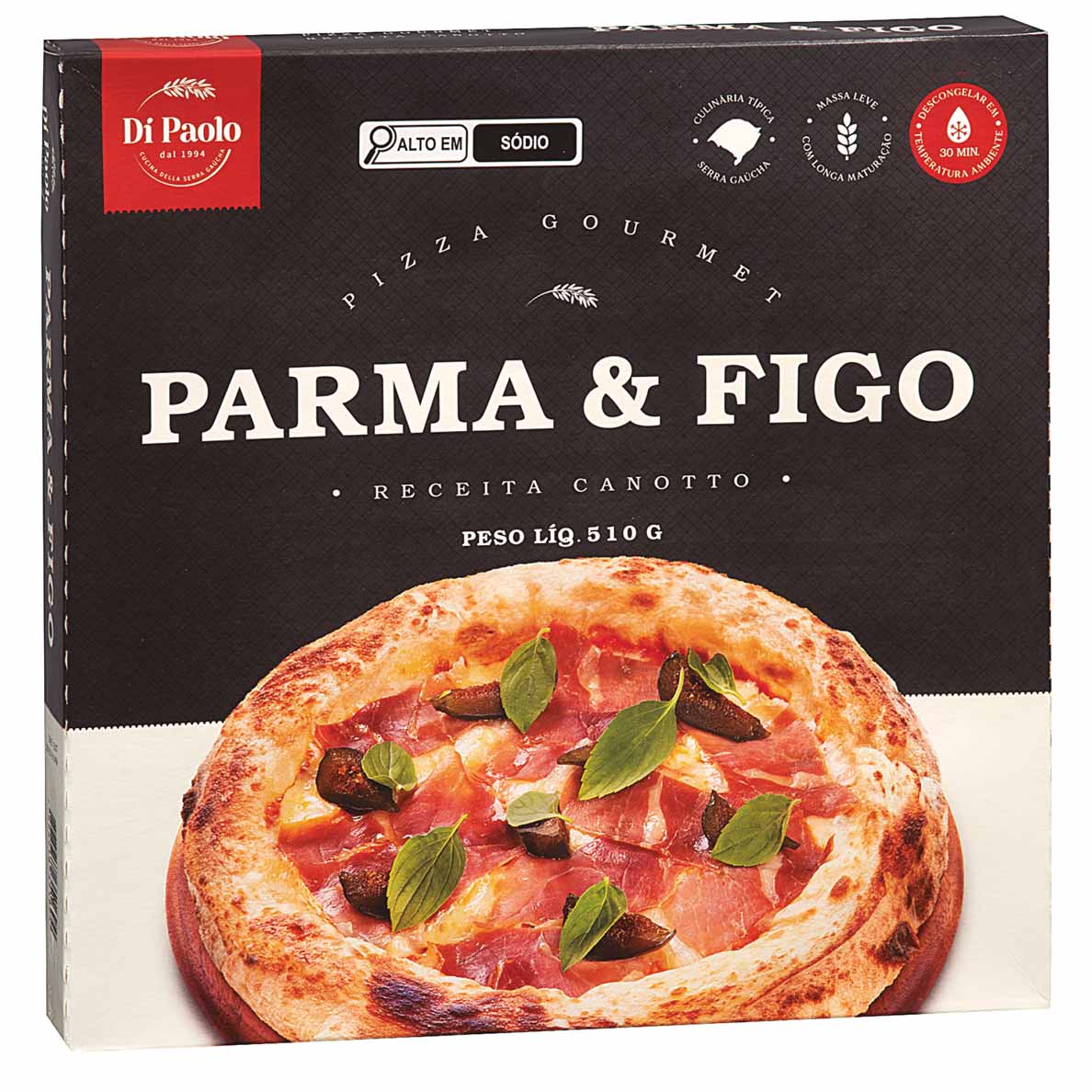 Pizza Gourmet sabor Parma e Figo Di Paolo 510g - Zaffari