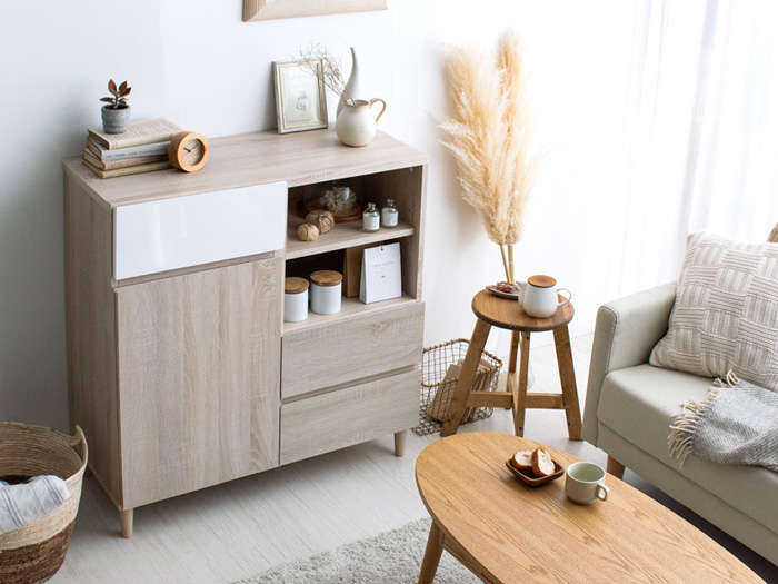 新品 チェスト オファー キャビネット ナチュラル 北欧 インテリア