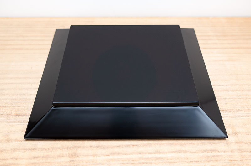 鎌倉彫 千菓子器 漆工芸 お盆 台 箱付 Q1684 鎌倉彫 千菓子器 漆工芸