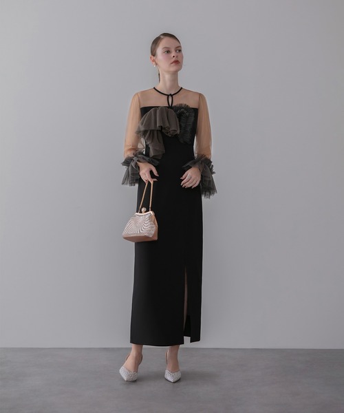 Leja（レジャ） ドレス 「LEJA」フリルチュールボレロレイヤードI