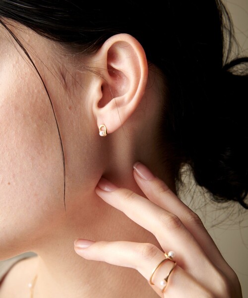 ete bijoux（エテ ビジュー） ピアス K18YG クラフト パール ピアス