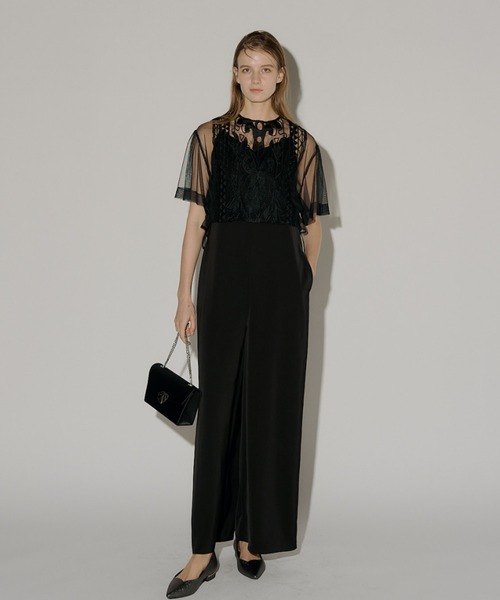 LE'RURE パンツドレス Jacquard lace pants dress : ZOZOTOWN Yahoo!店