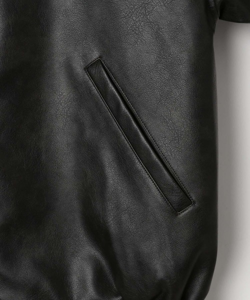 LEPSIM（レプシィム） ブルゾン アウター 2WAYフェイクレザーブルゾン