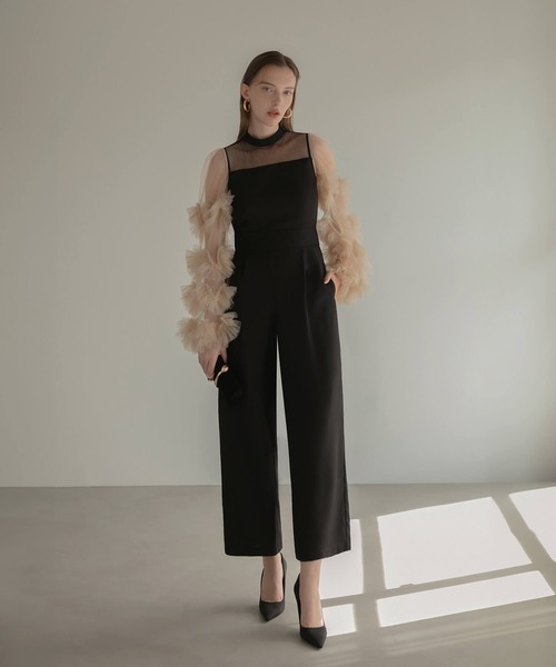 Leja（レジャ） パンツドレス 「LEJA」ボリュームチュールスリーブ