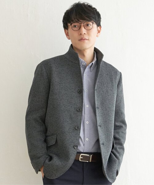 IKKA LOUNGE カバーオール フリーススタンドジャケット メンズ