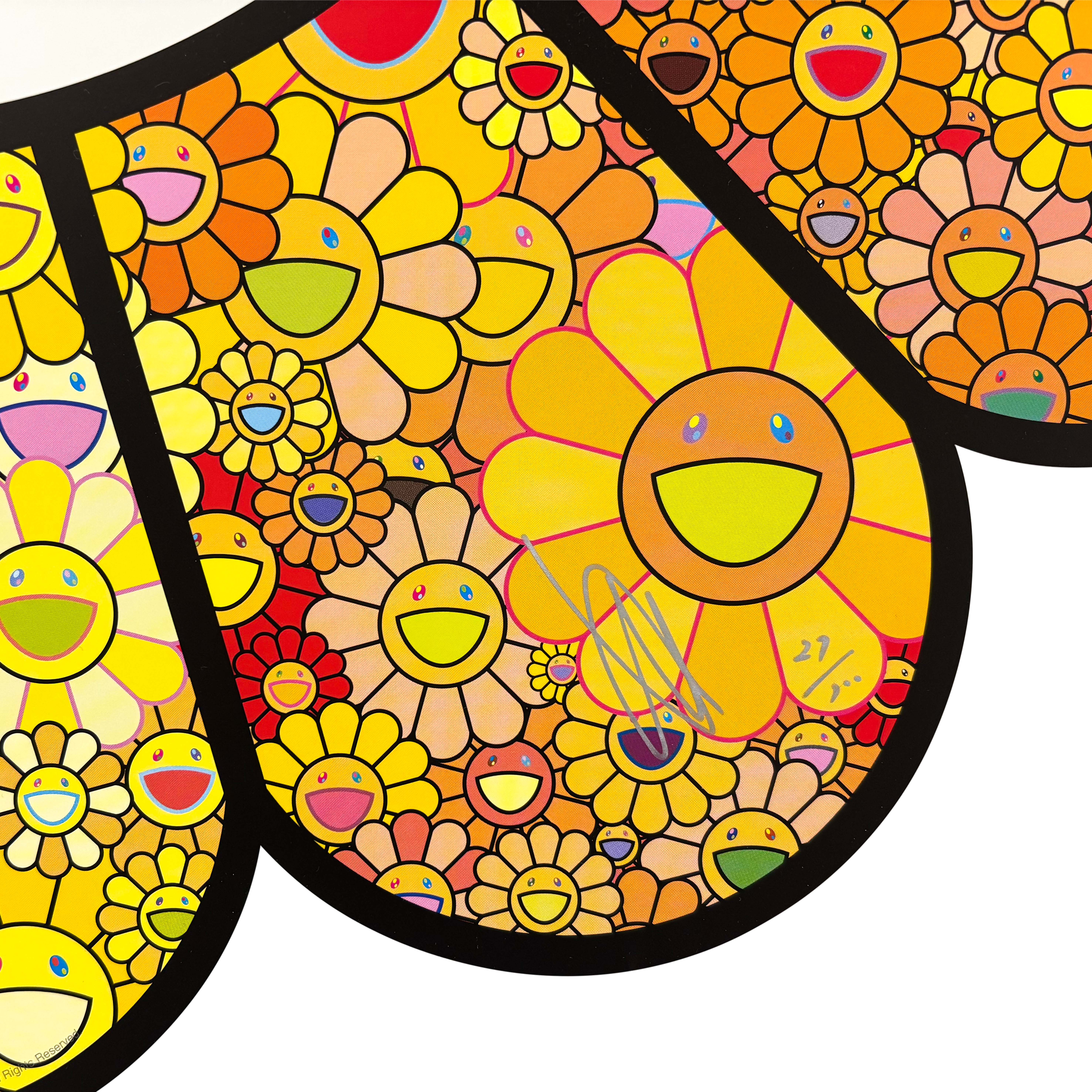 村上隆 お花がスパークル！ エディションプリント直筆サイン入り 新品