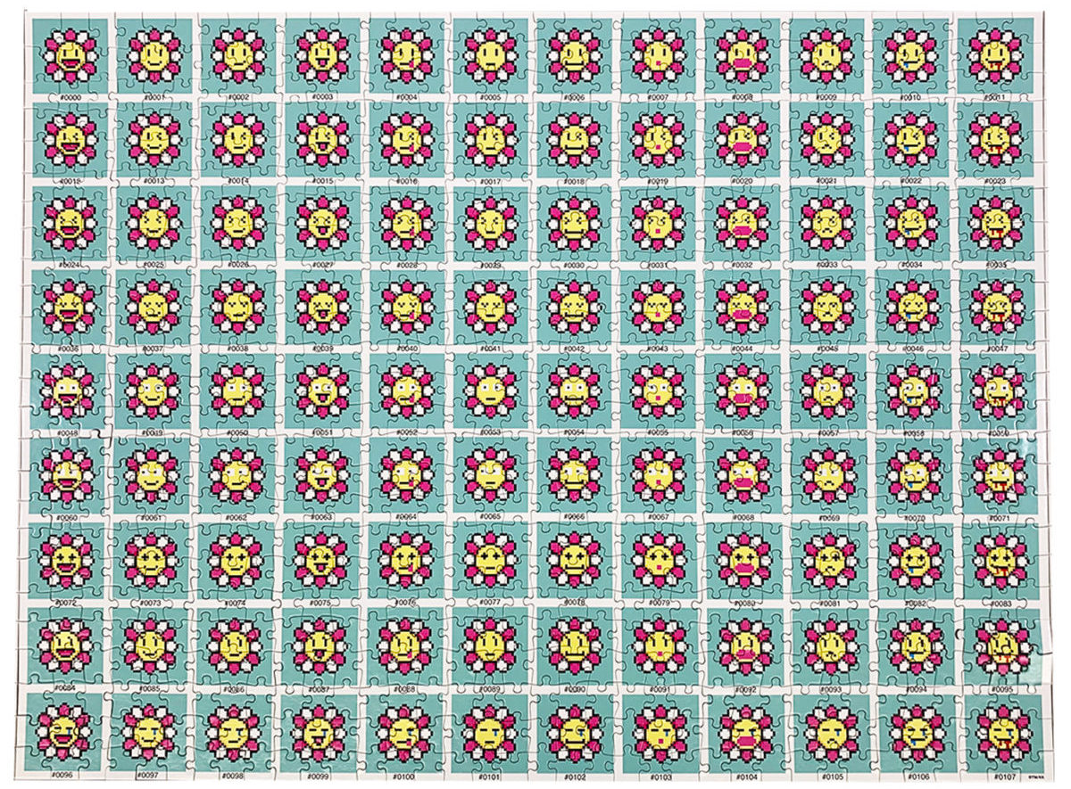 Kaikai & Kiki & FLOWERS」村上隆 お花 パズル一個 Kaikai & Kiki