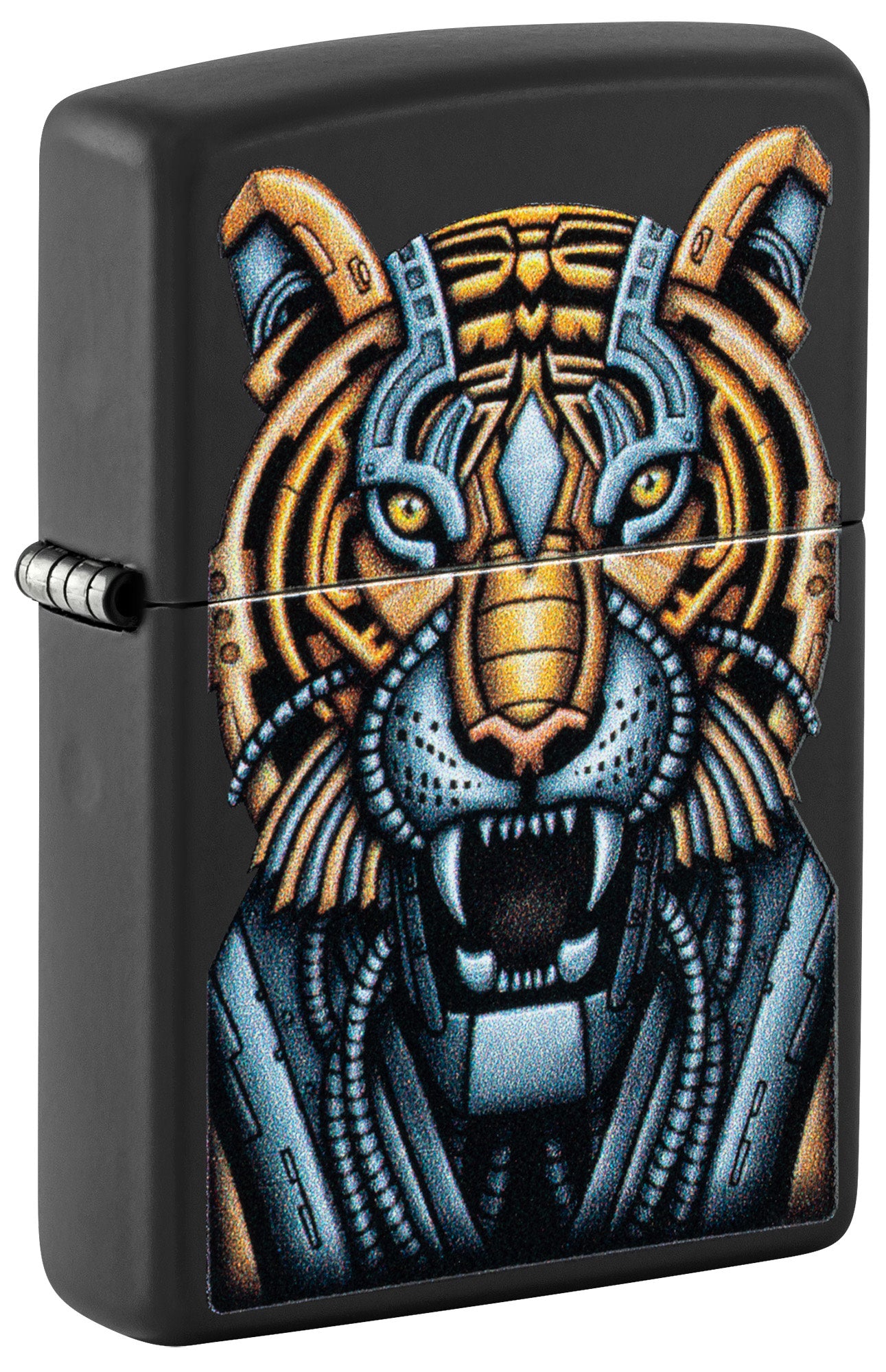 Zippo Bionic Tiger Design Black Matte Windproof Lighter – Zippo USA